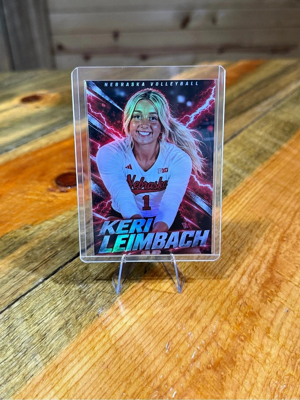 Keri Leimbach Nebraska Cornhuskers Volleyball Custom Trading Card
